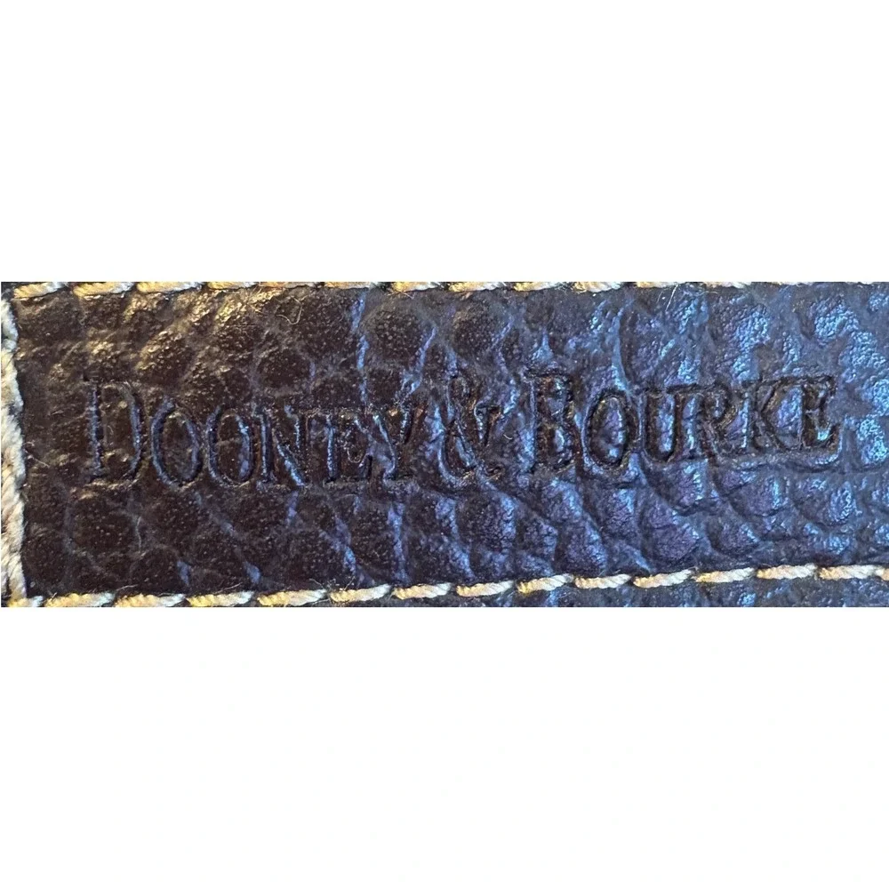 Dooney & Bourke Monogram Canvas Leather Trim Crossbody Bag Brown‎ Tan Signature